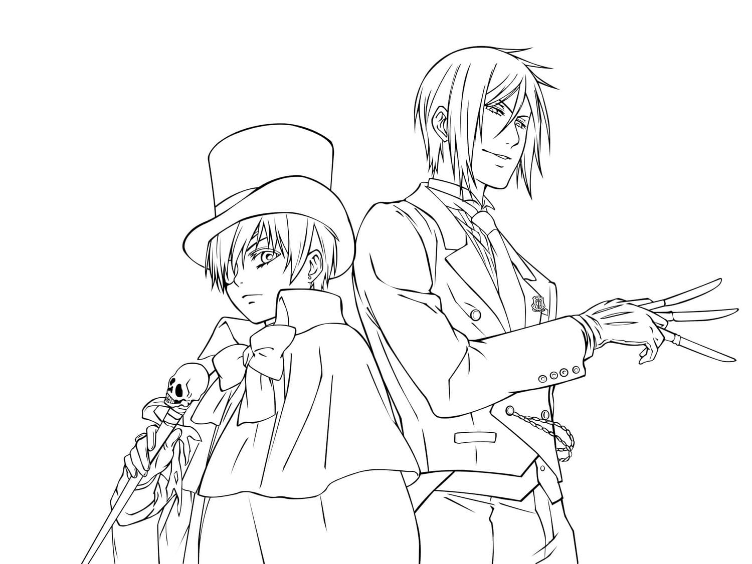 Black Butler coloring pages   Best coloring pages from anime
