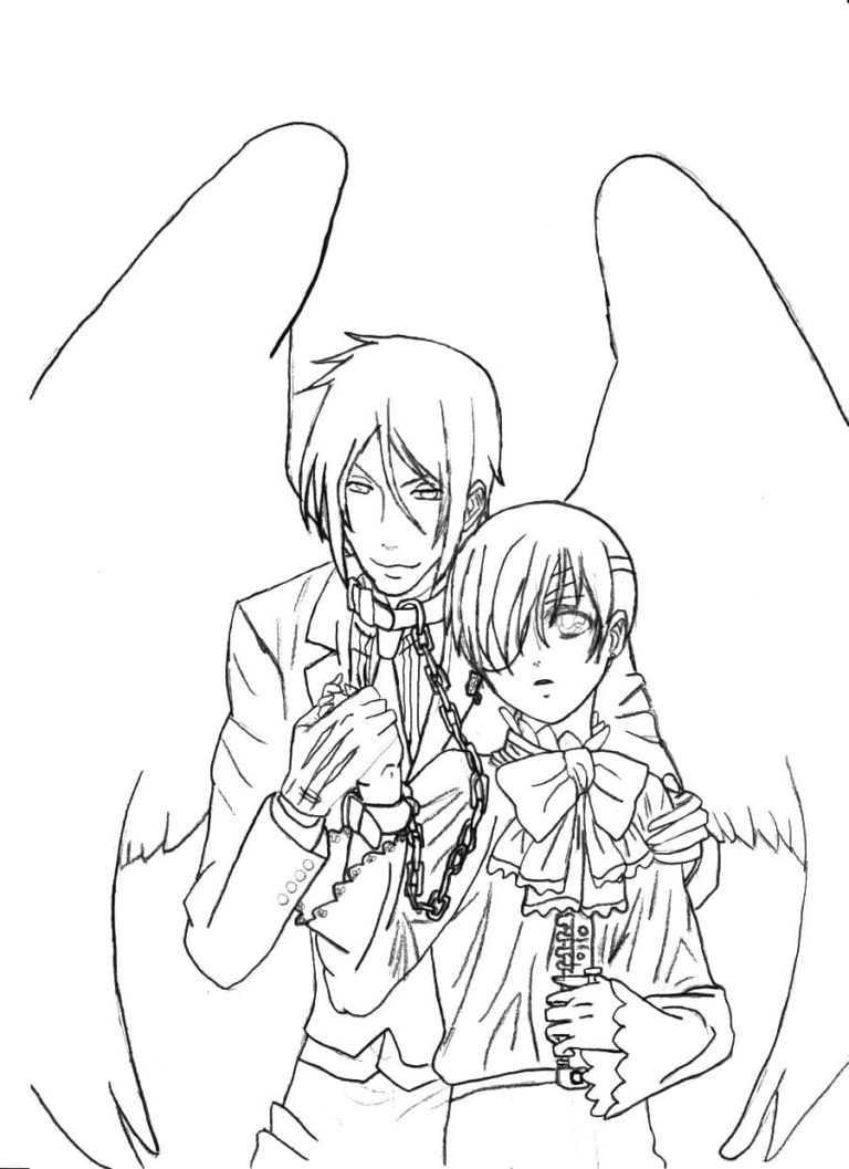 Black Butler coloring pages - Best coloring pages from anime