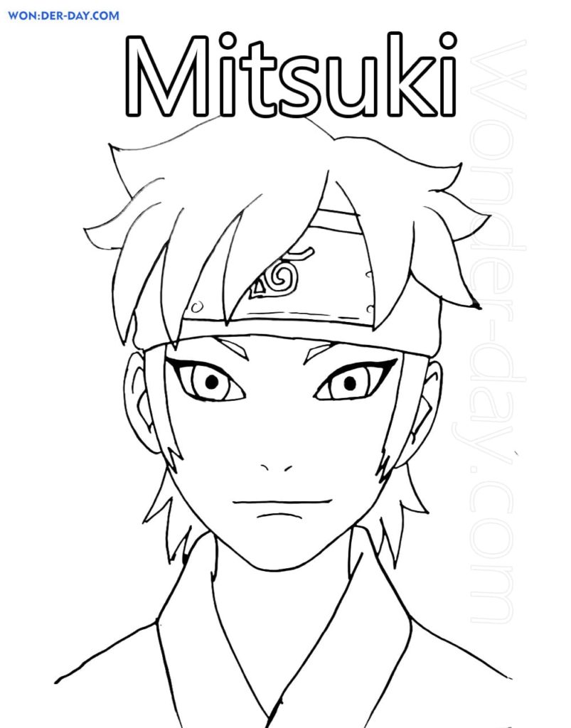 Desenhos para colorir de rosto de Boruto - Desenhos para colorir