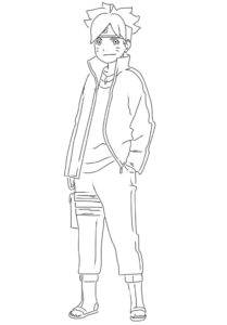 Boruto Coloring Pages - Print and color | WONDER DAY — Coloring pages