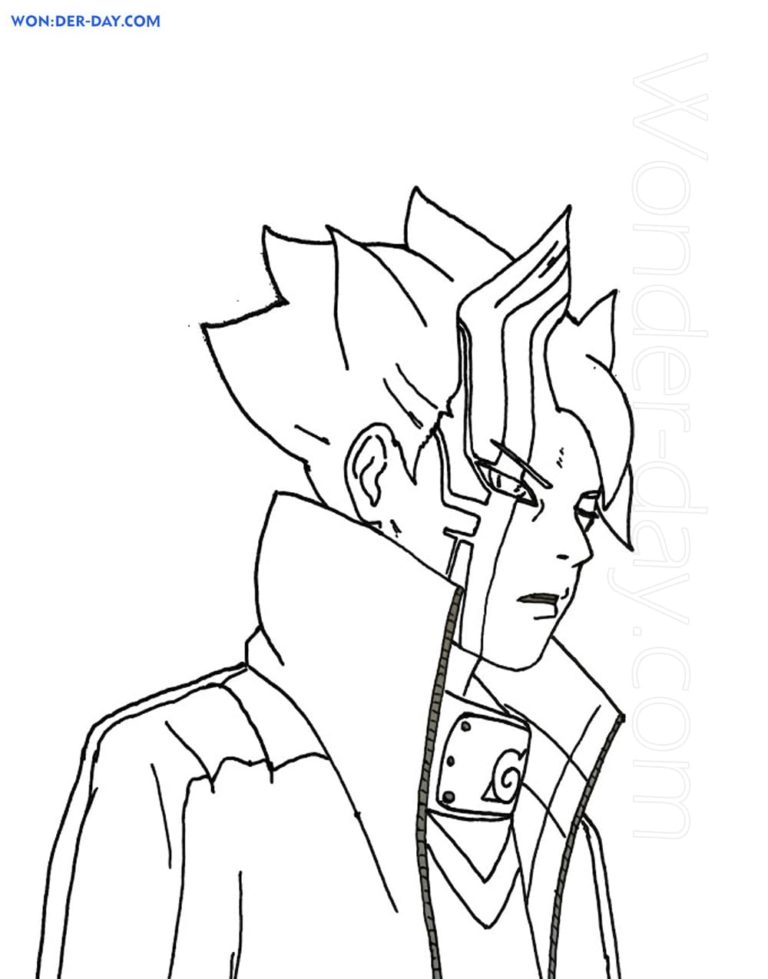 Boruto Coloring Pages - Print and color | WONDER DAY — Coloring pages