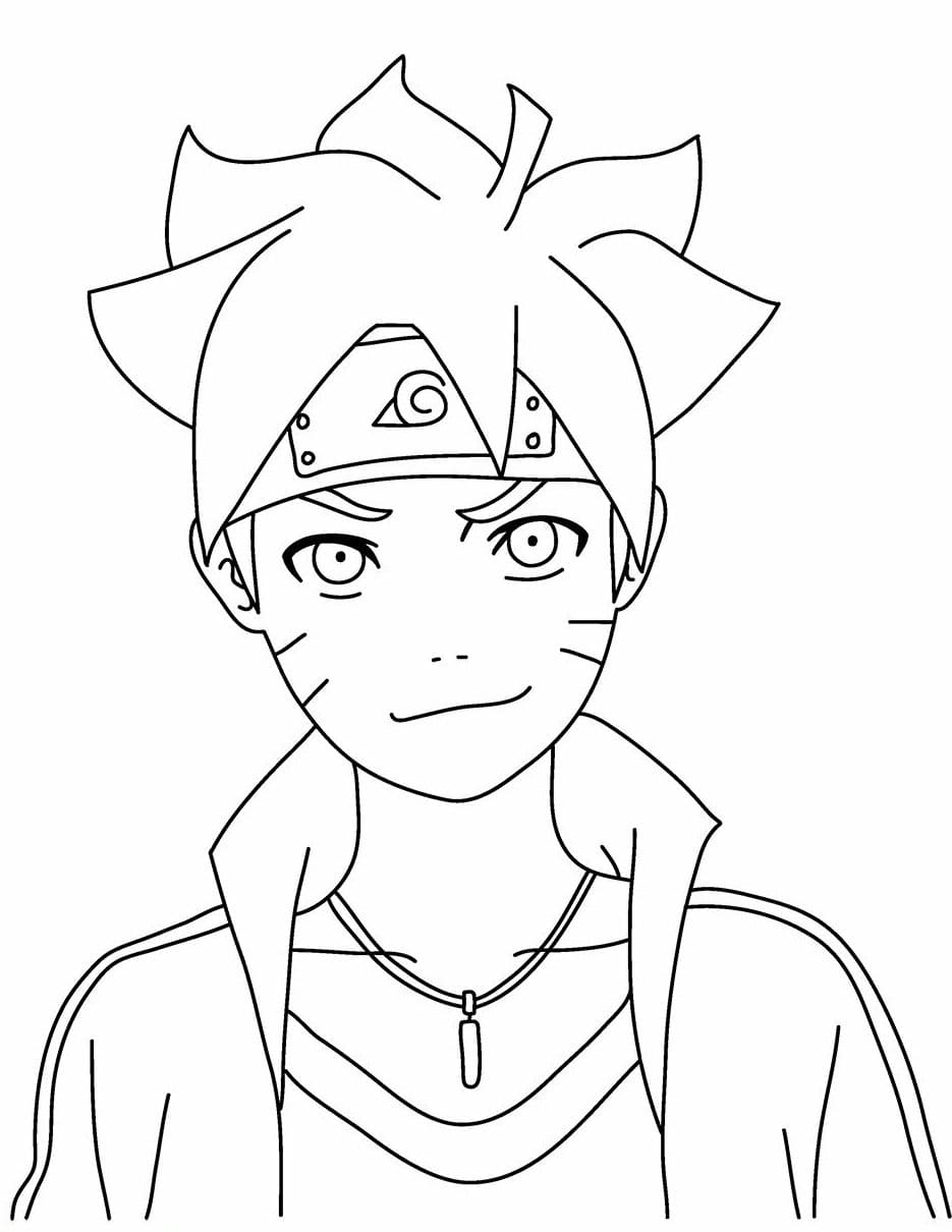 naruto and boruto Coloring Page - Anime Coloring Pages