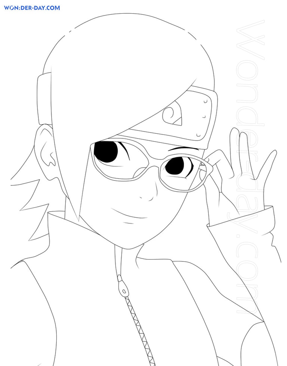 Coloriage Boruto  Dessin à colorier gratuits à imprimer