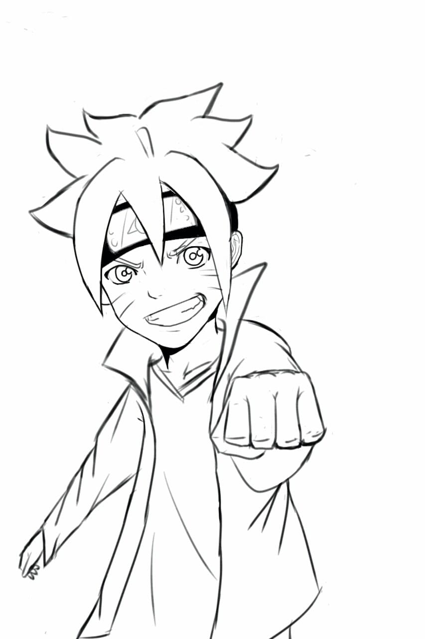 Coloriage Boruto  Dessin à colorier gratuits à imprimer