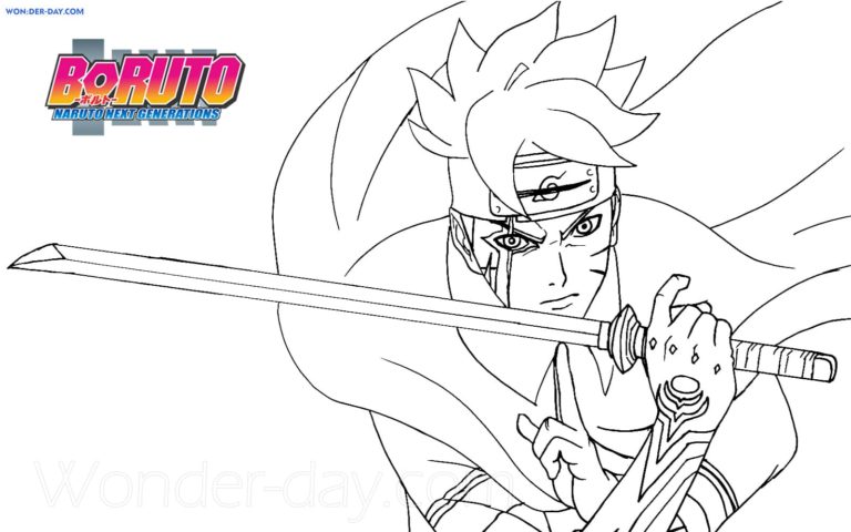 Boruto Coloring Pages - Print and color | WONDER DAY — Coloring pages