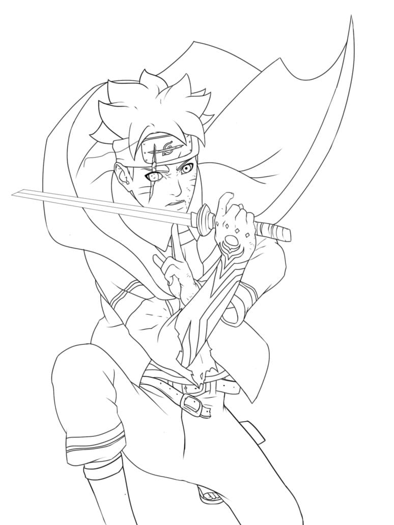 Boruto Coloring Pages  Naruto sketch drawing, Naruto drawings, Coloring  pages