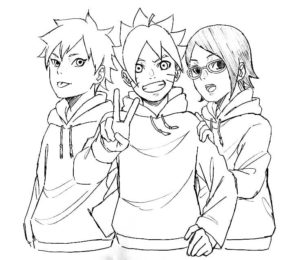 Boruto Coloring Pages - Print and color | WONDER DAY — Coloring pages
