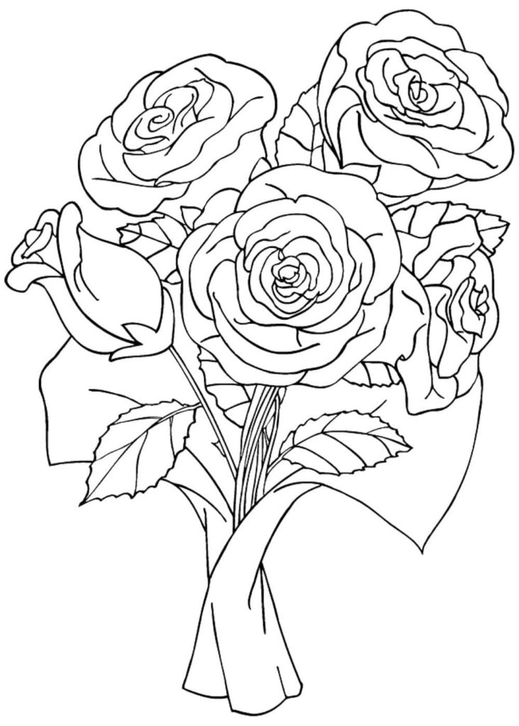 Flower Bouquet coloring pages