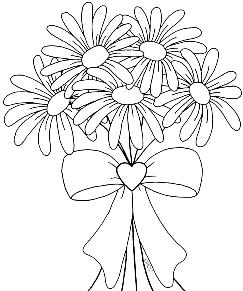 Flower Bouquet coloring pages