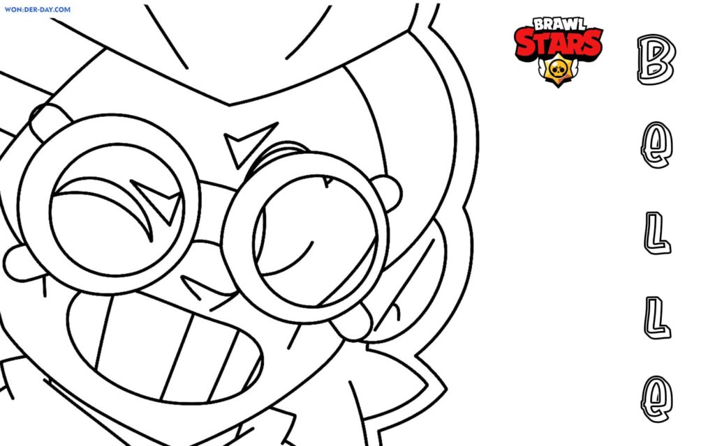 Belle Brawl Stars coloring pages