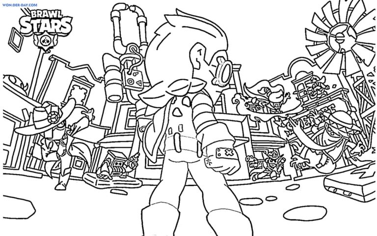 Brawl Stars Coloring Pages. Print 350 New Images