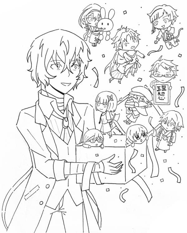 Coloriage Bungou Stray Dogs