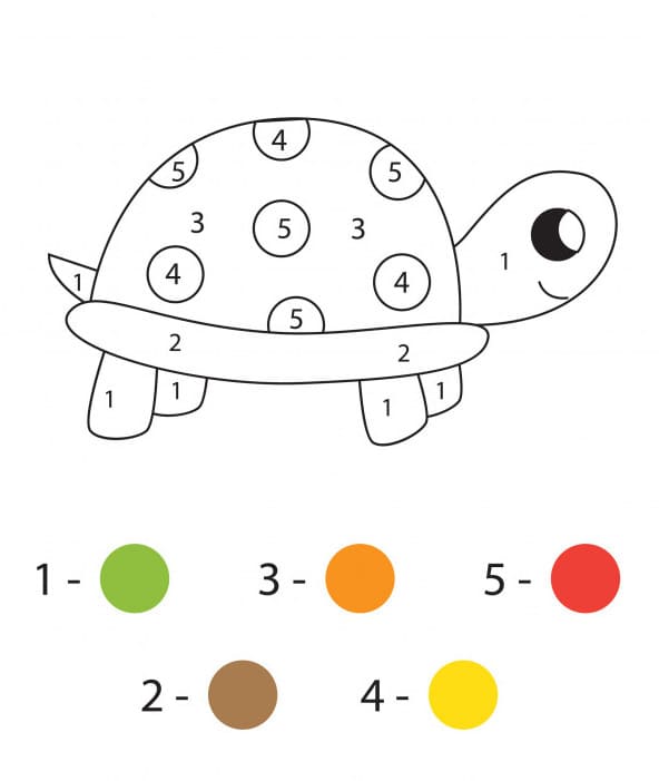 Disegni da colorare con i numeri