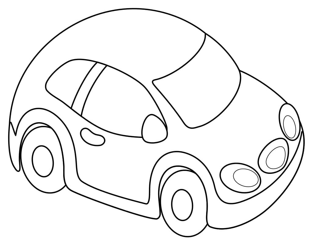 Desenhos de Carros para Imprimir e Colorir