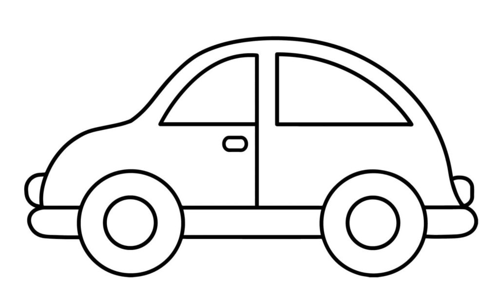 simple car coloring pages