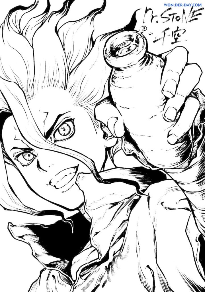 Dr. Stone Coloring Pages