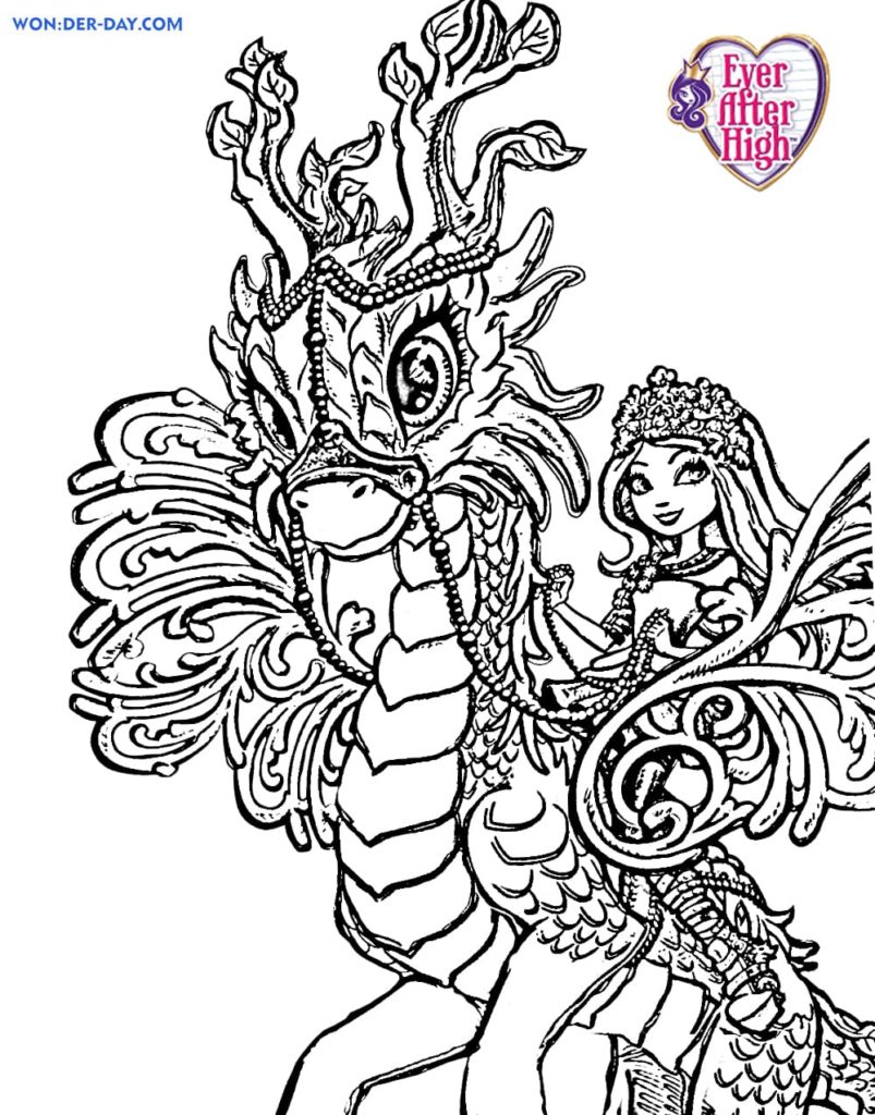 ever after high coloring pages legacy day cerise