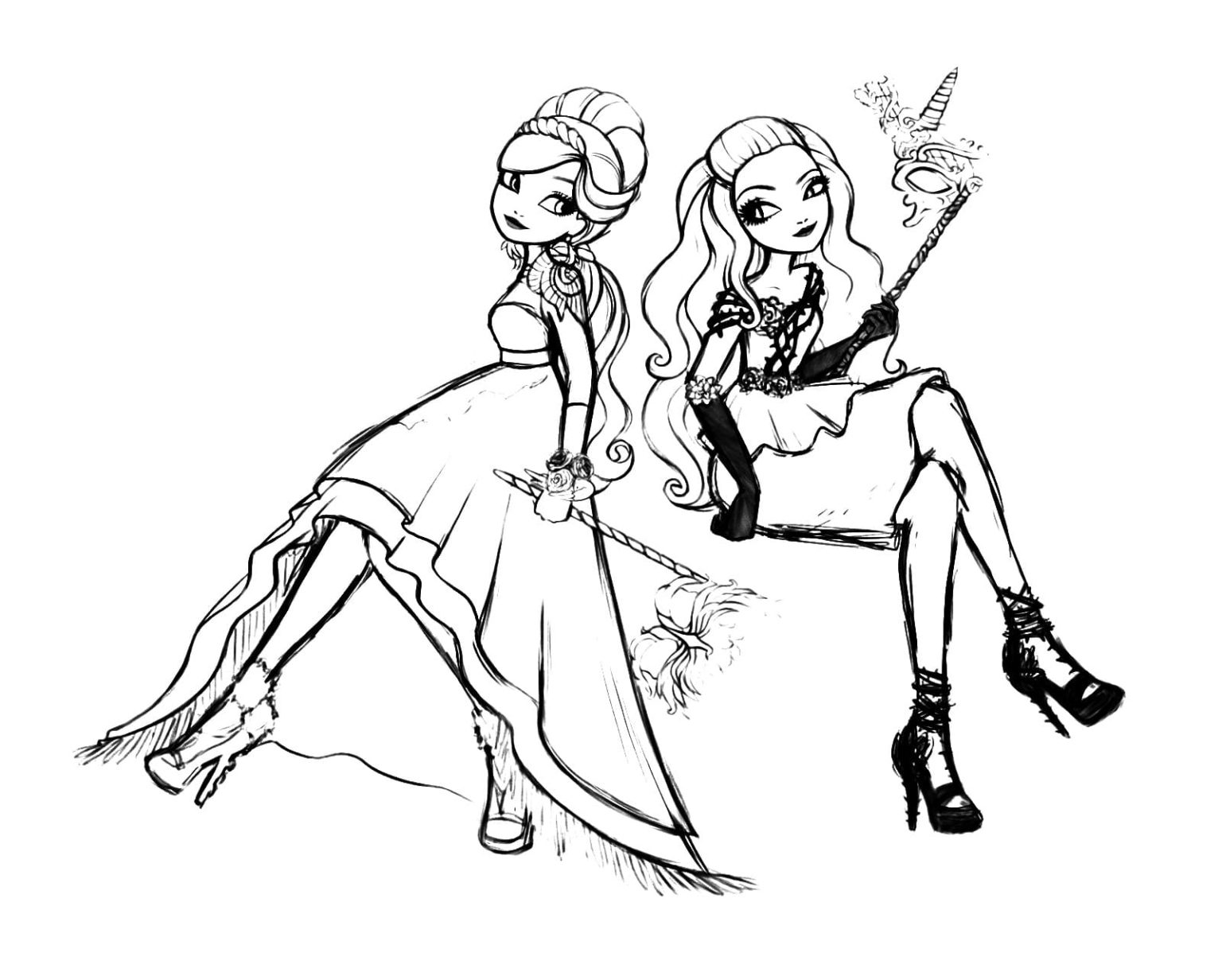Coloriage Ever After High - Coloriages à imprimer | WONDER DAY
