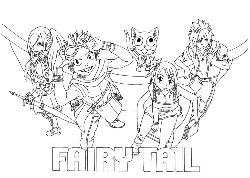 Disegni da colorare Fairy Tail