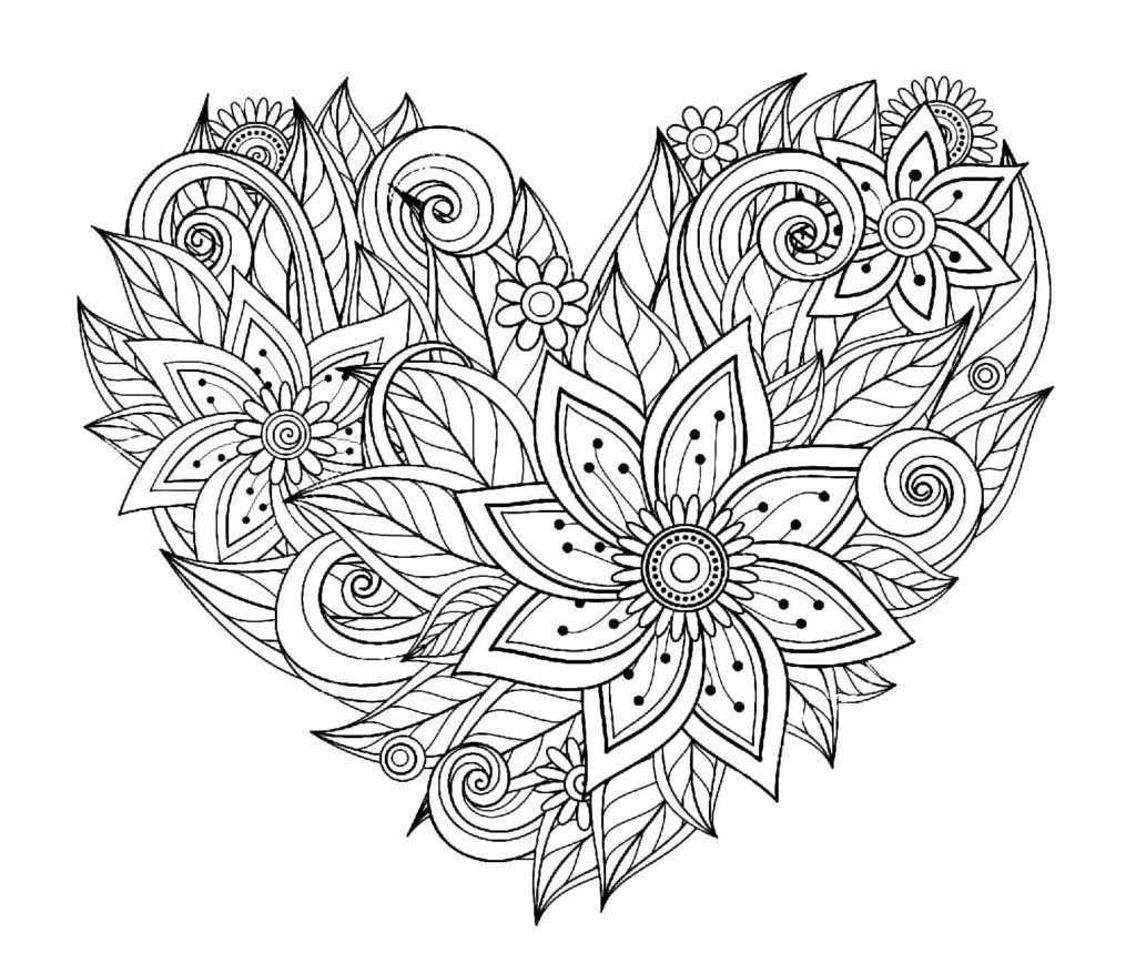 Dibujos de Mandalas Flores Para Colorear