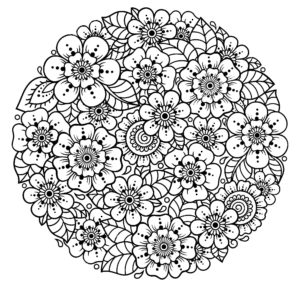 Раскраски Мандала Цветы - Скачать и распечатать