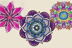 Disegni da colorare Mandala Fiori