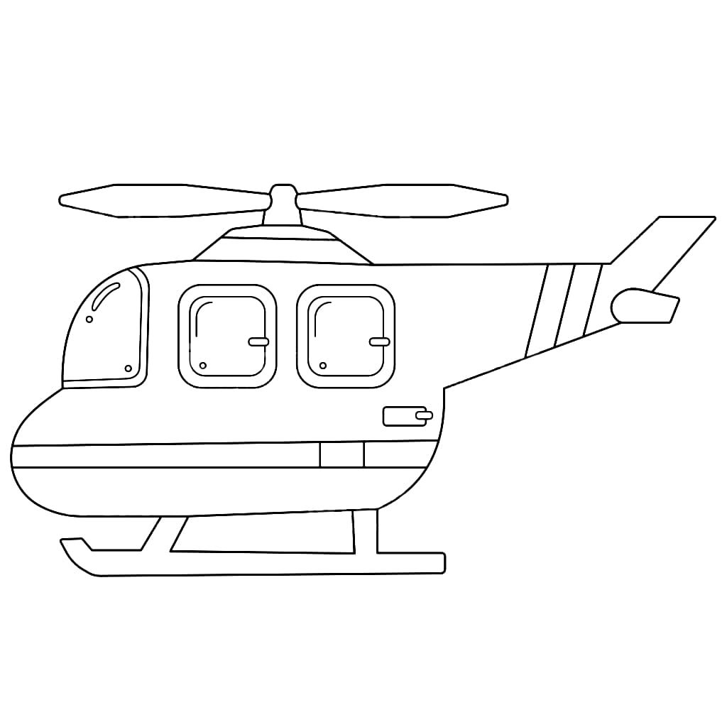 Coloriage Hélicoptère