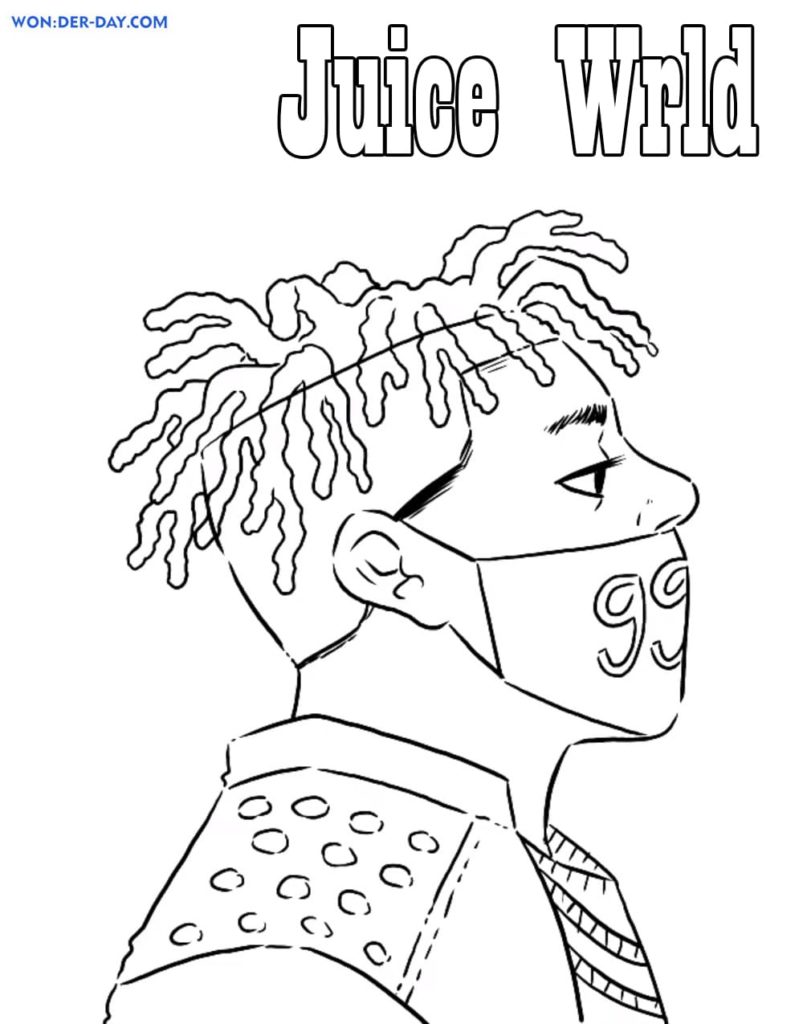 Juice WRLD Coloring Pages - Free coloring pages