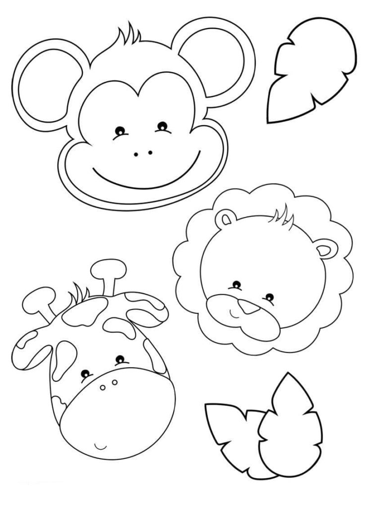 Jungle Animals coloring pages