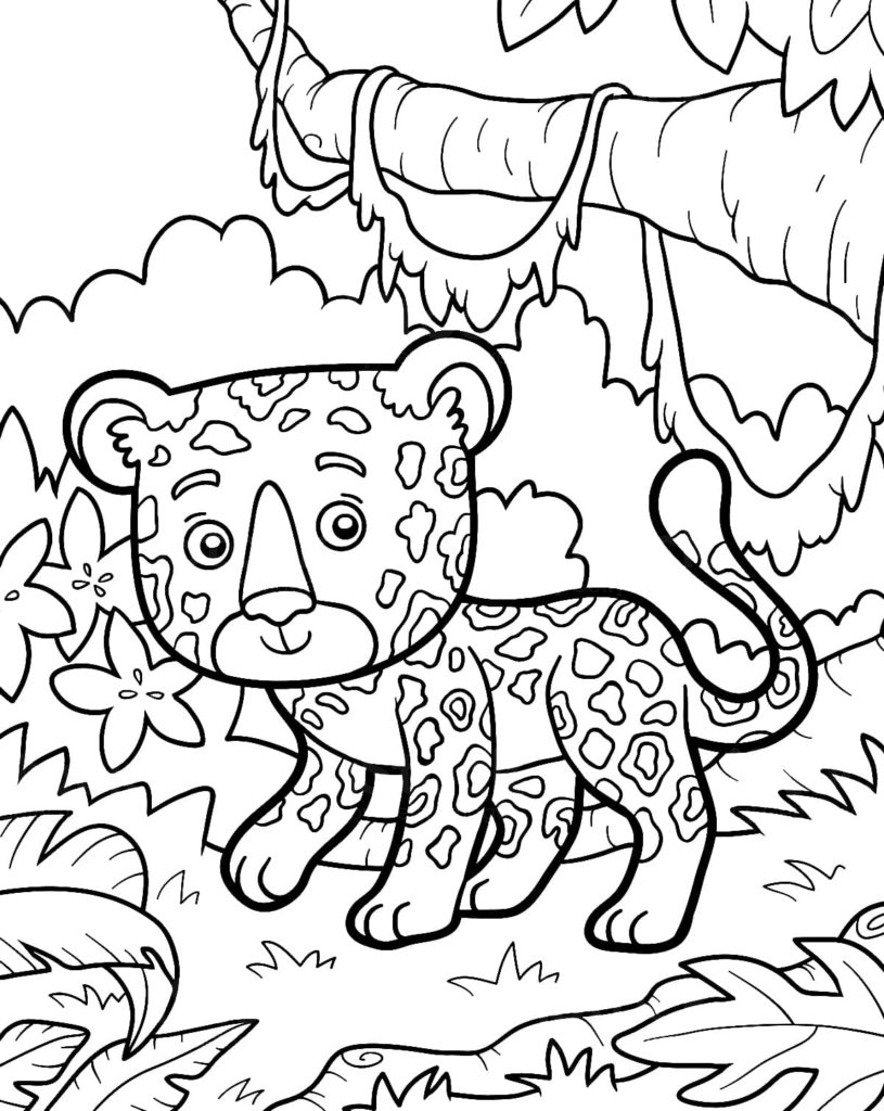 Disegni da colorare di animali della giungla