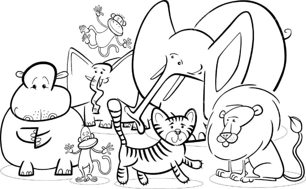 Jungle Animals coloring pages - Printable coloring pages