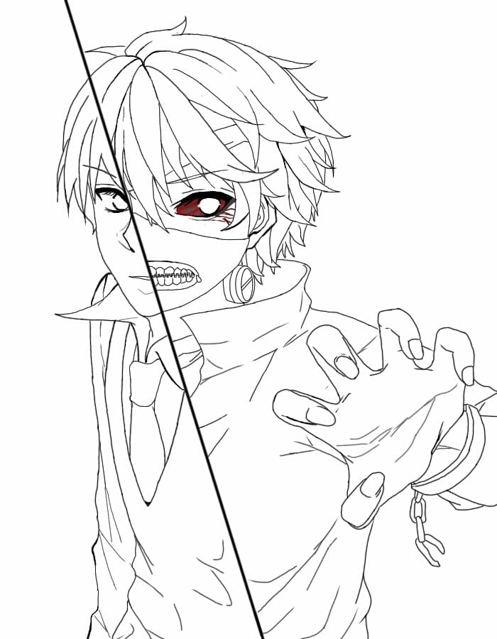 Coloriage Tokyo Ghoul
