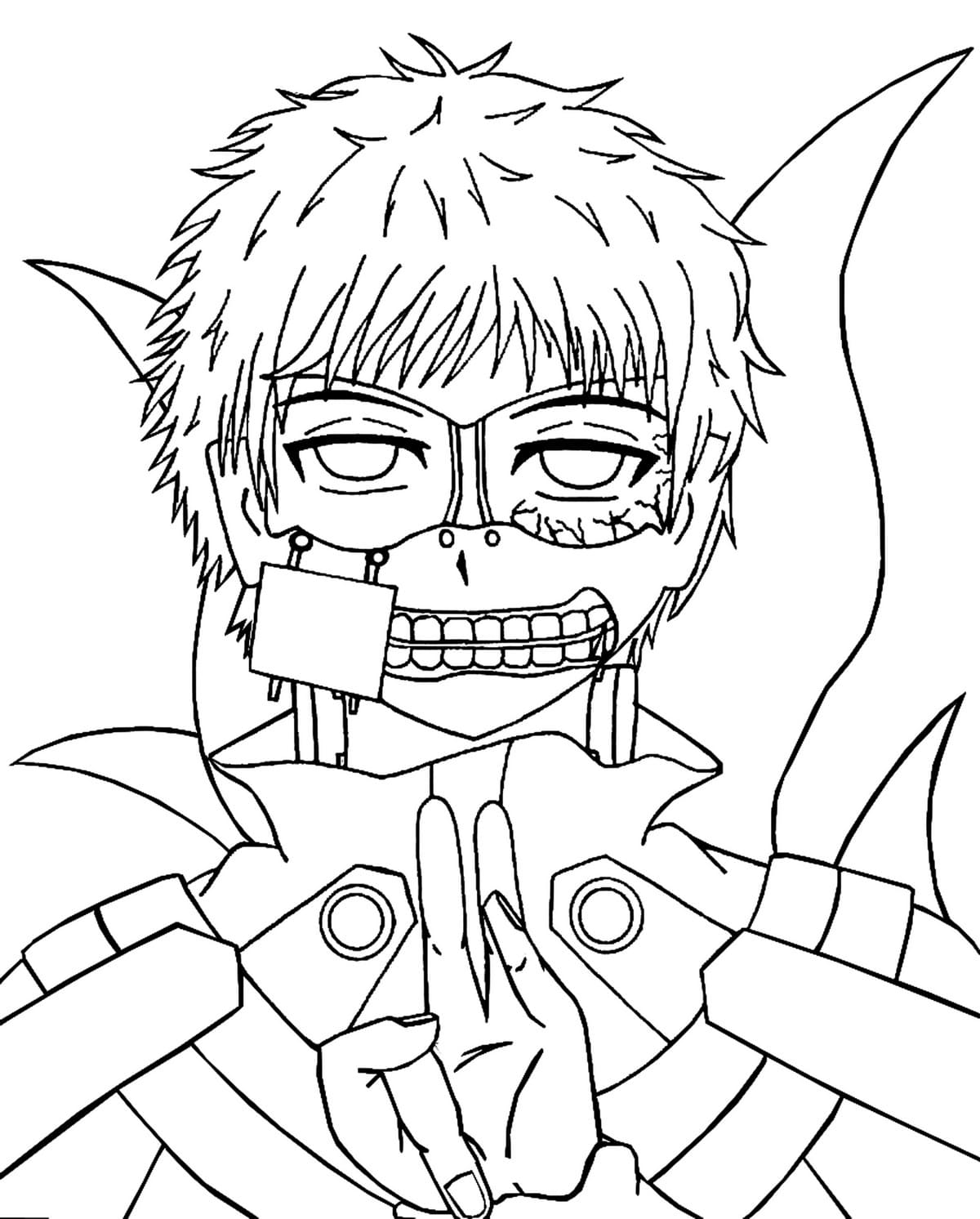 Tokyo Ghoul Coloring Pages - Print and Color | WONDER DAY — Coloring pages  for children and adults