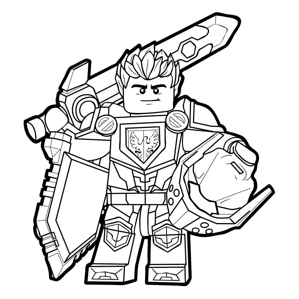 Desenhos de Lego Nexo Knights para colorir