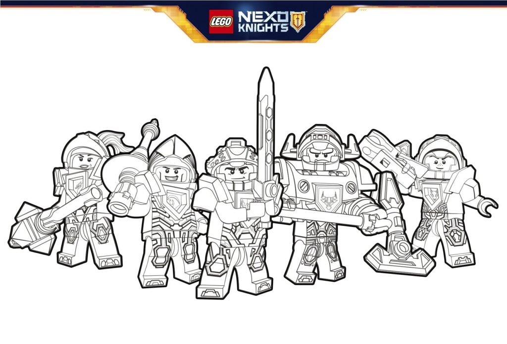 Dibujos de Lego Nexo Knights para colorear