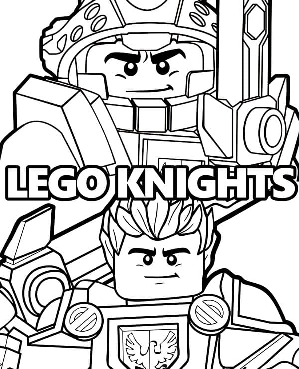 Dibujos de Lego Nexo Knights para colorear