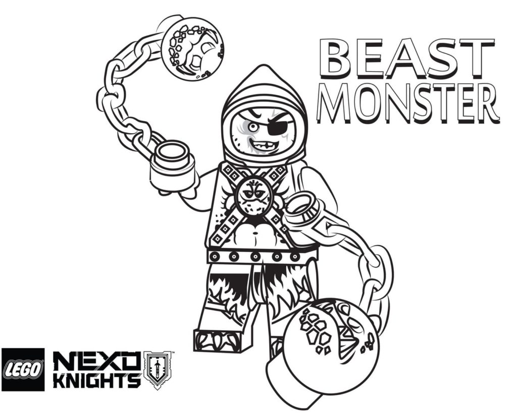 Desenhos de Lego Nexo Knights para colorir