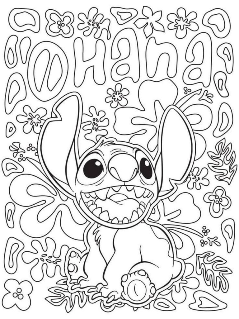Dibujos de Lilo y Stitch para colorear