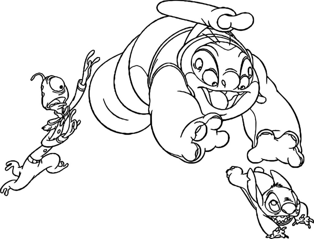 Desenhos de Lilo e Stitch para colorir