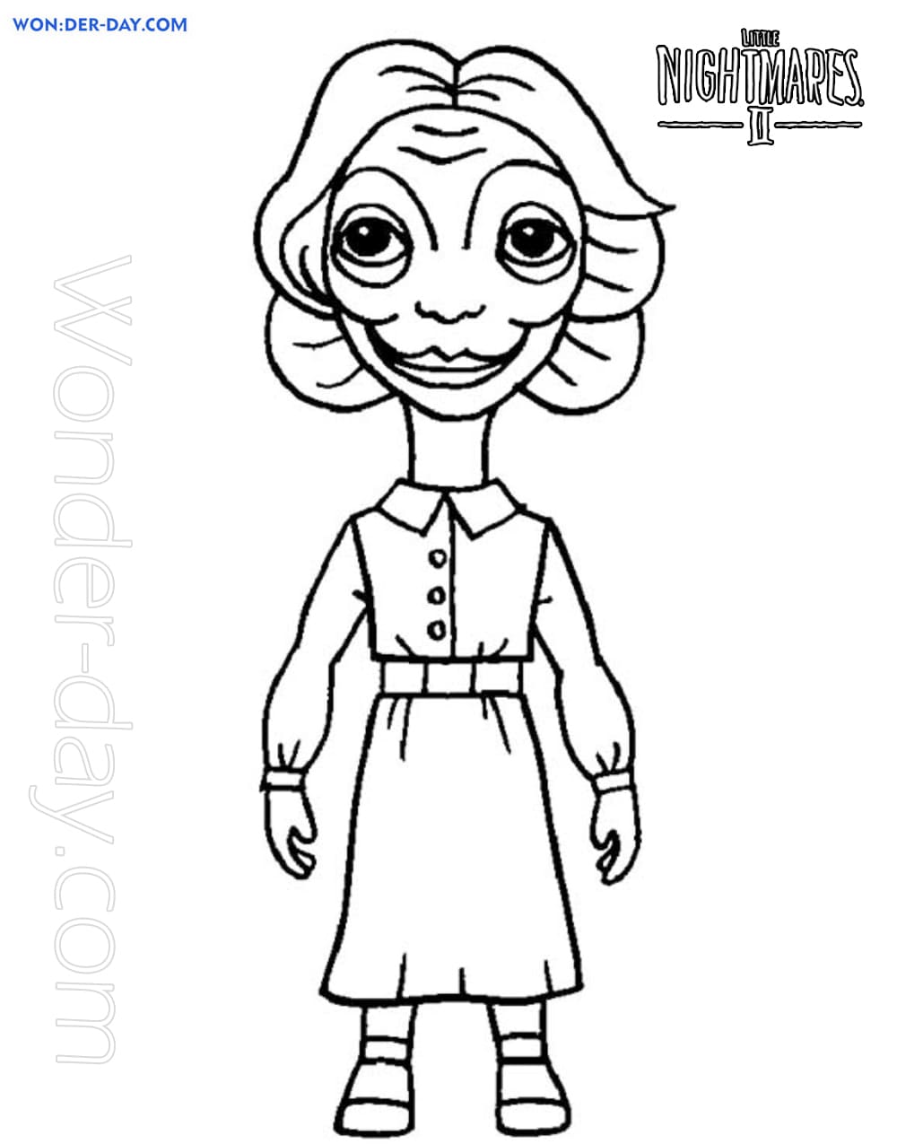 Little Nightmares Coloring Pages - Printable Coloring Pages