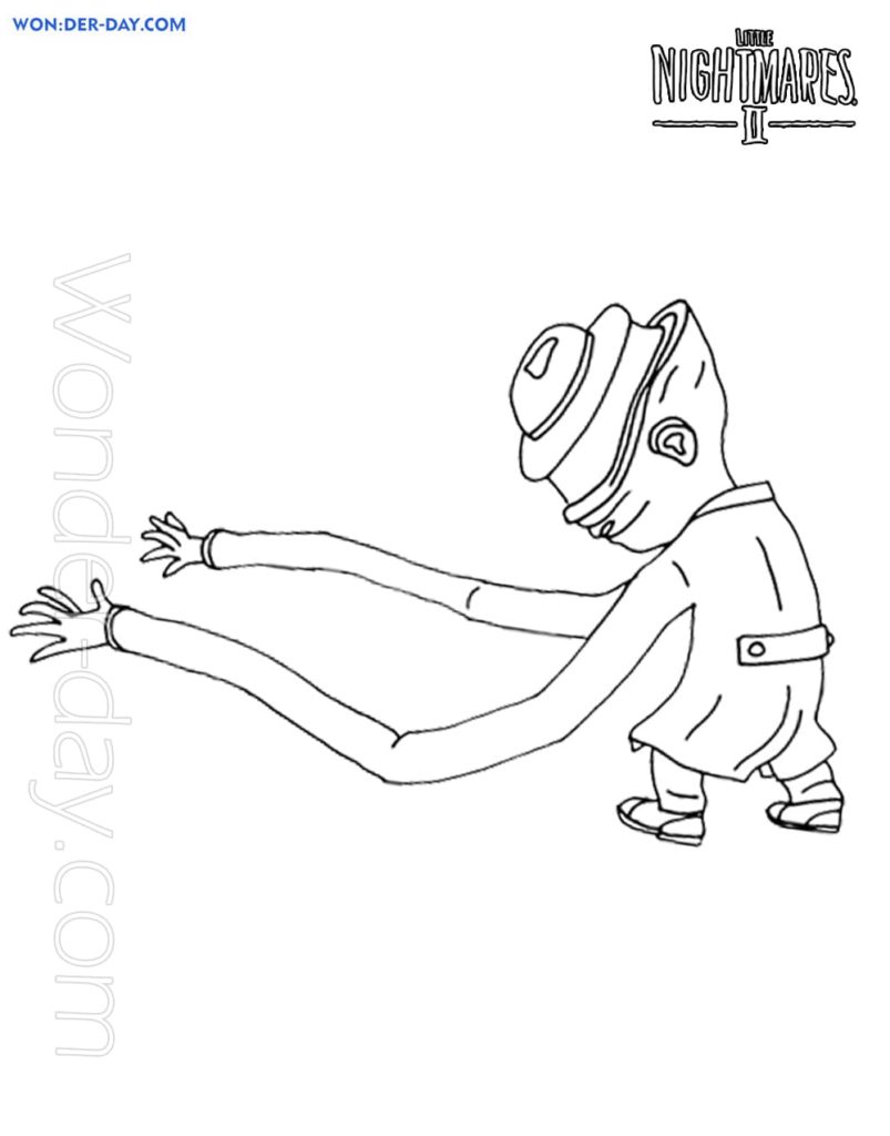 Little Nightmares Printable Coloring Pages   Wonder Day Little Nightmares 21 803x1024 