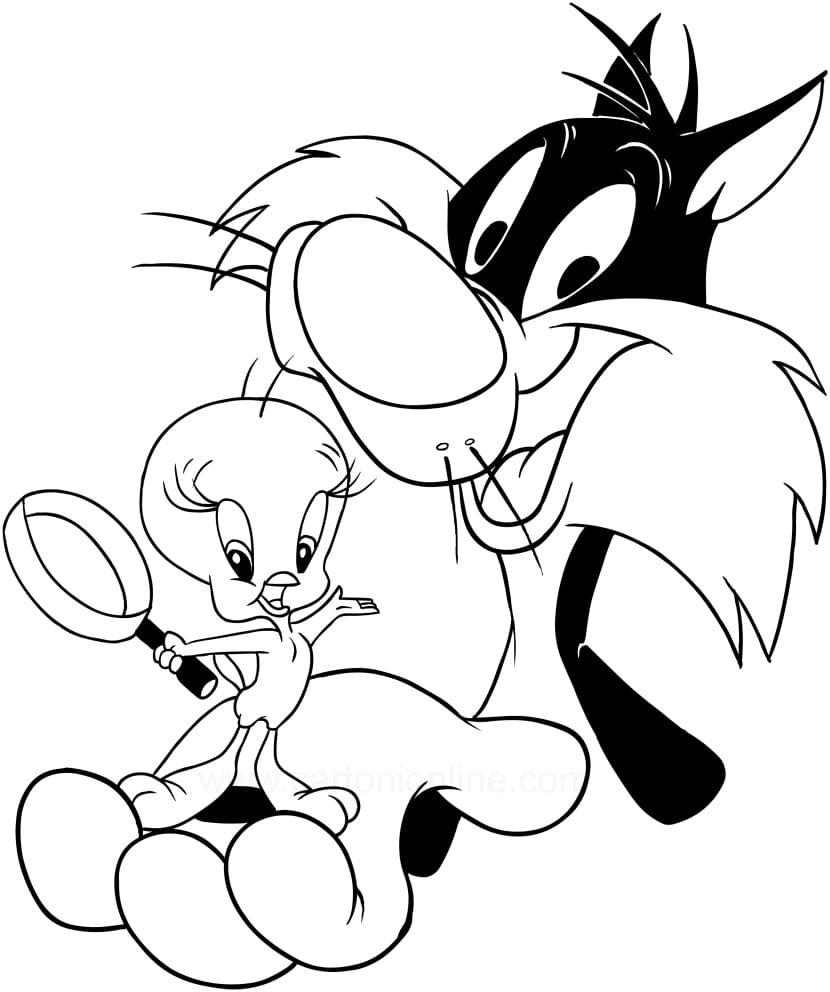 Ausmalbilder Looney Tunes