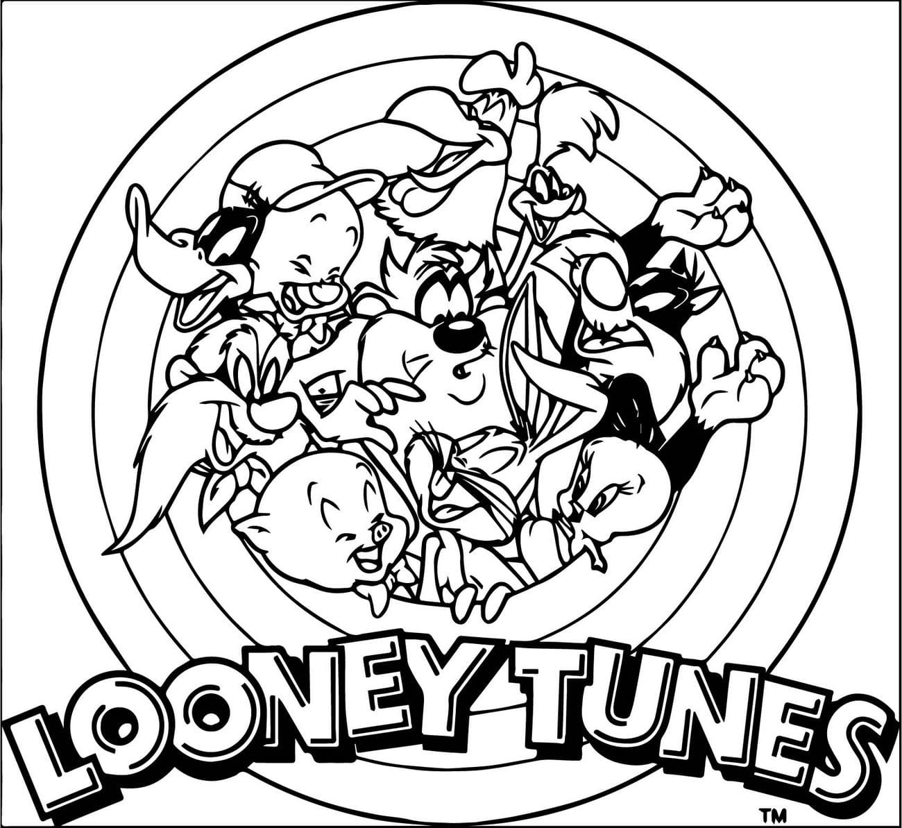 Ausmalbilder Looney Tunes   Kostenlose Malvorlagen zum Ausdrucken