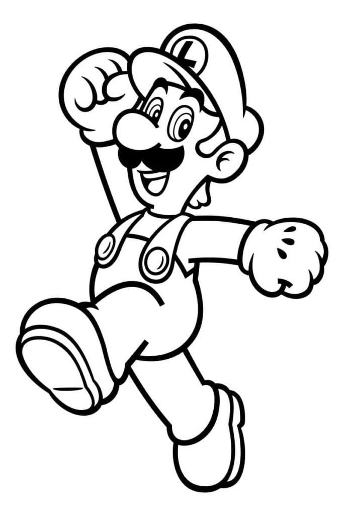 Luigi Manison 3 coloring pages