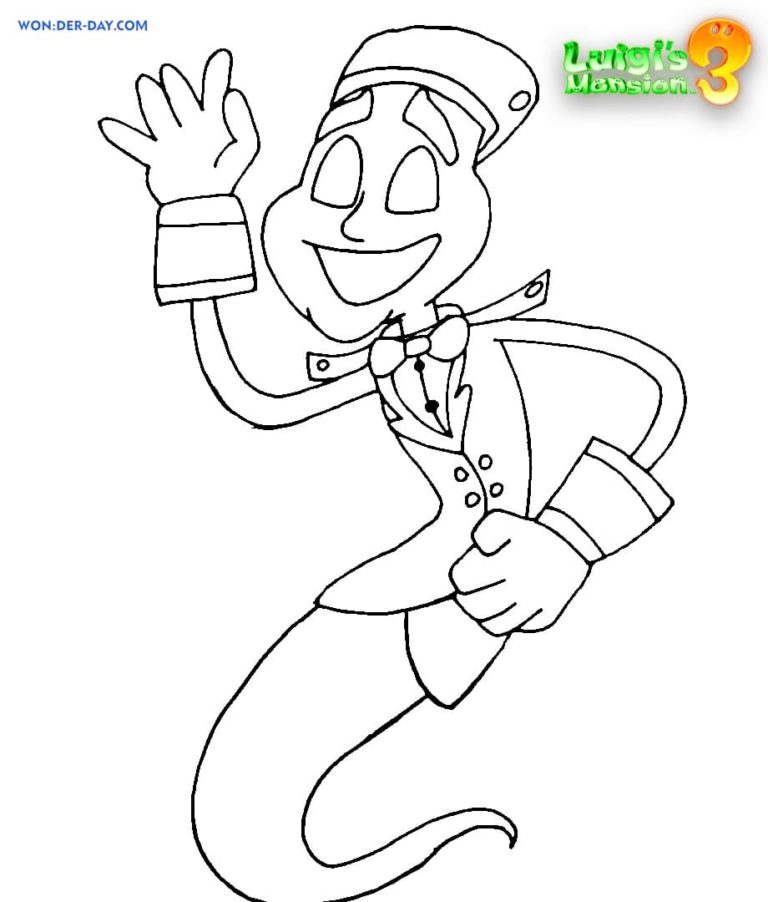 Luigi Manison 3 coloring pages - Free coloring pages