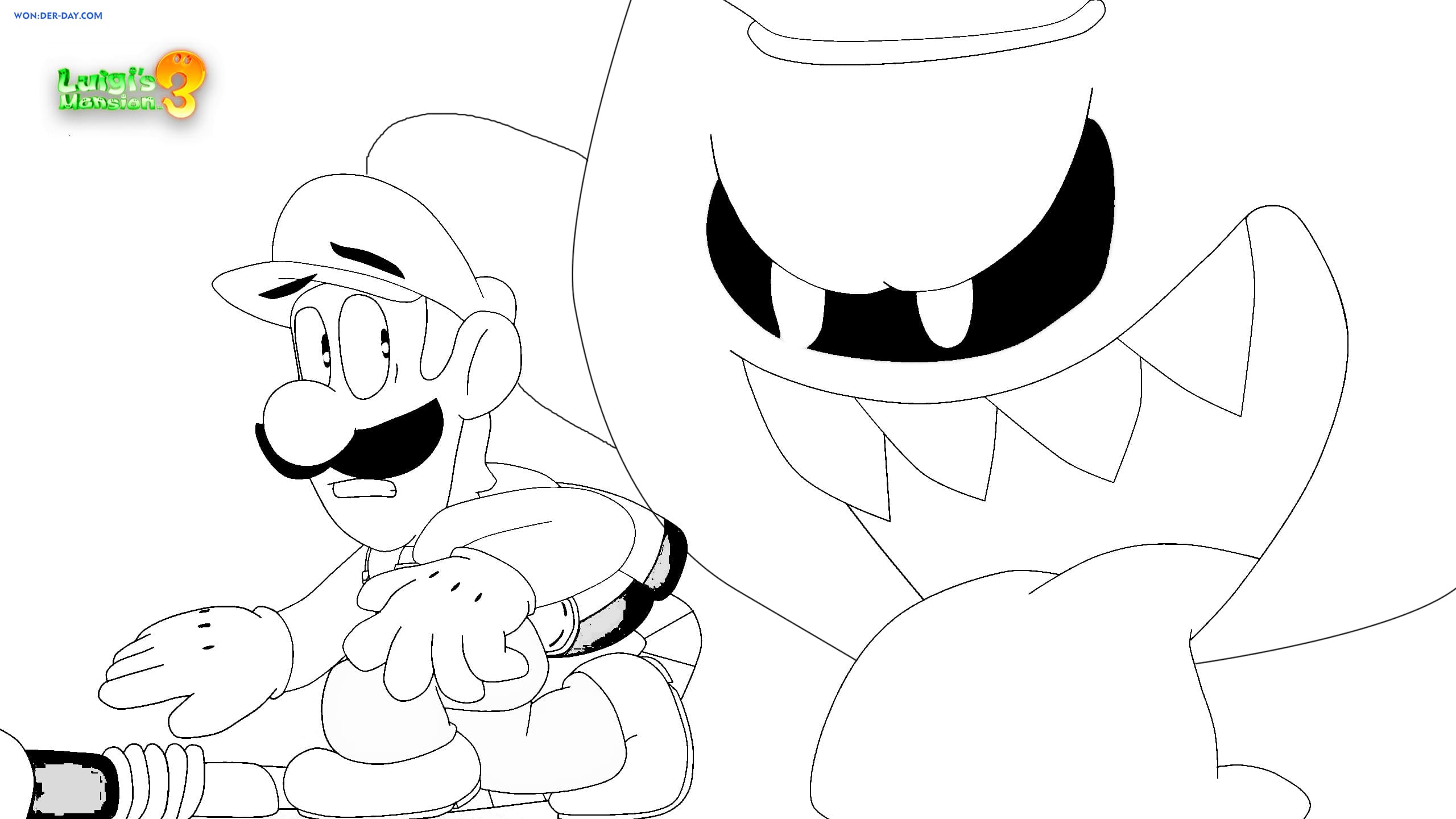 Luigi Manison 20 coloring pages   Free coloring pages