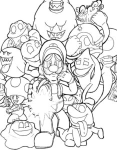 Luigi Manison 3 coloring pages - Free coloring pages