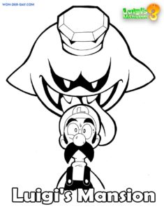 Luigi Manison 3 coloring pages - Free coloring pages