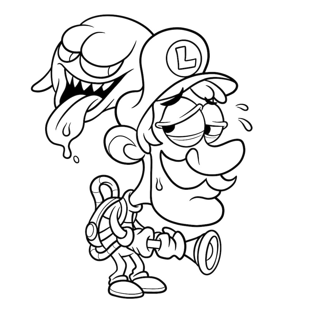 Desenhos de Luigi Manison para colorir