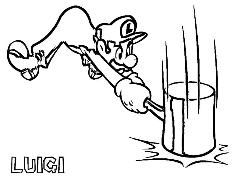 Luigi Manison 3 coloring pages - Free coloring pages